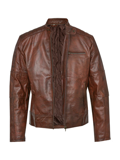 Brown Leather Jacket Men