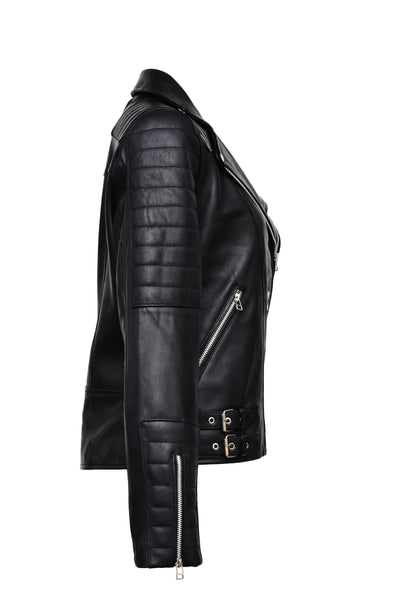 Black Leather Limited Edition Jacket For Women