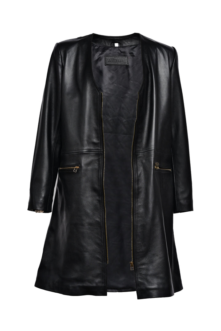 Long Leather Coat for men