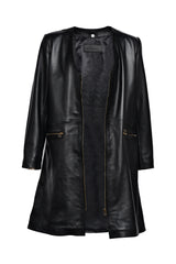 Long Leather Coat for men