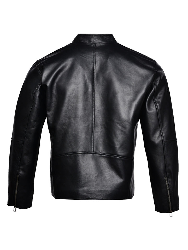 Online Black Leather Jacket Men